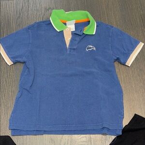 Blue and Green Kids Polo Shirt
